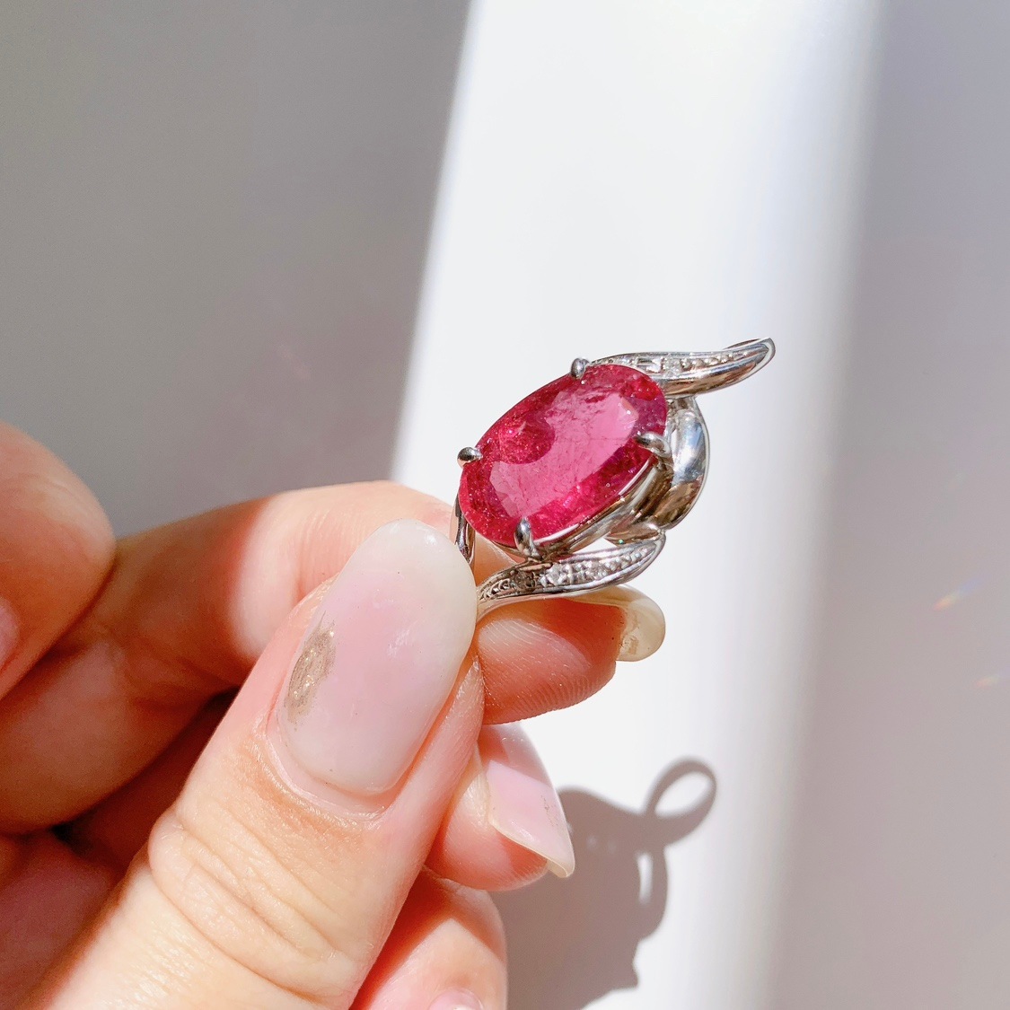 ピンクトルマリン ペンダントトップ(プラチナ)