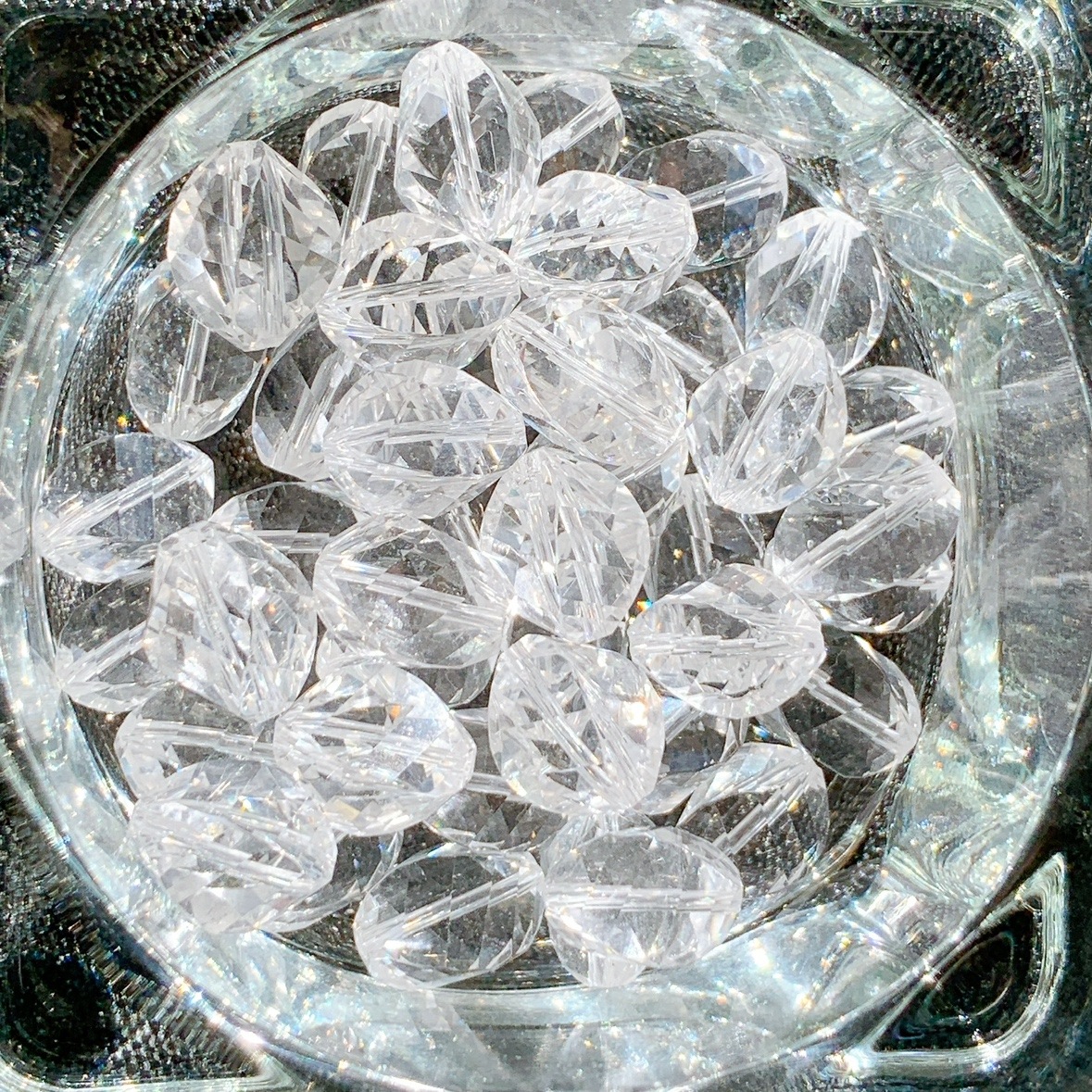 [326B]水晶 ツイストカット(8×12mm)