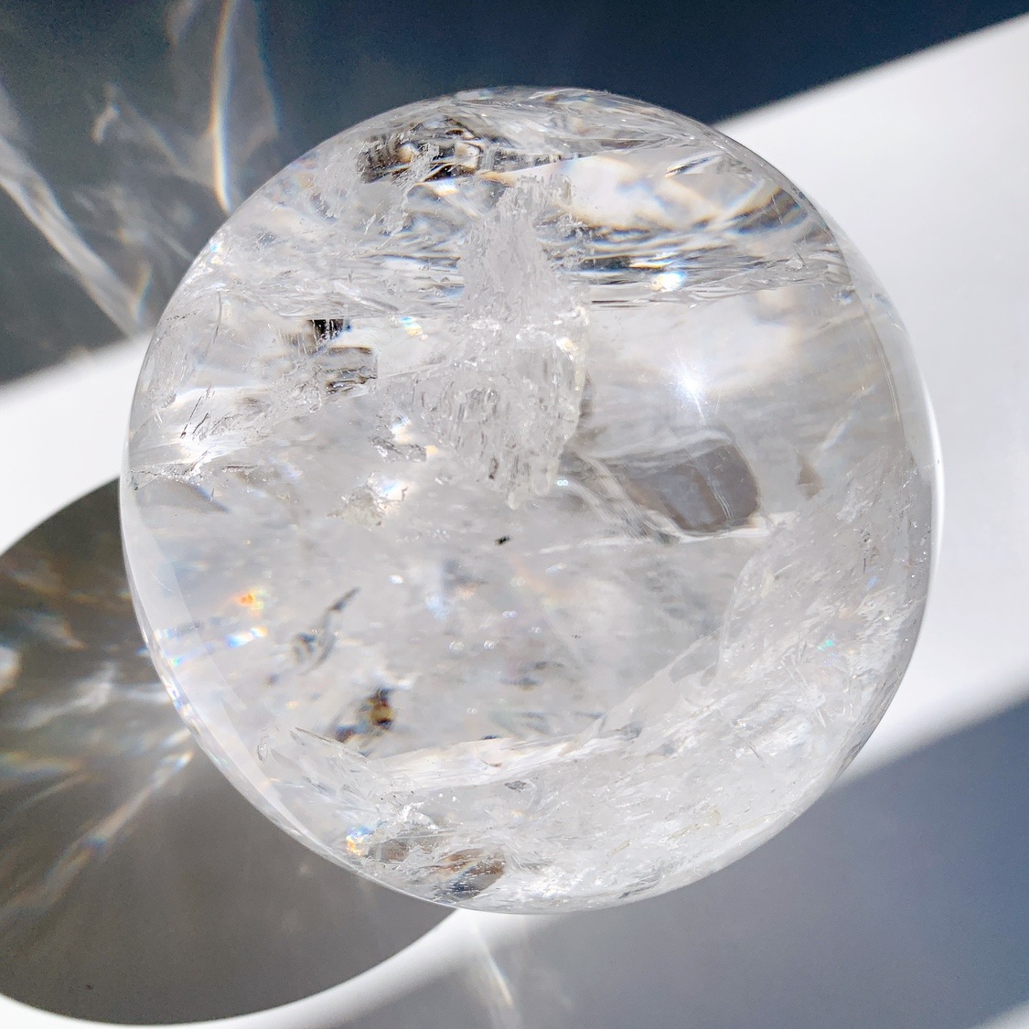 水晶丸玉　２kg スフィア 天然水晶 丸玉（スフィア） 76.2㎜ 5A | 天然石,水晶（クォーツ）系