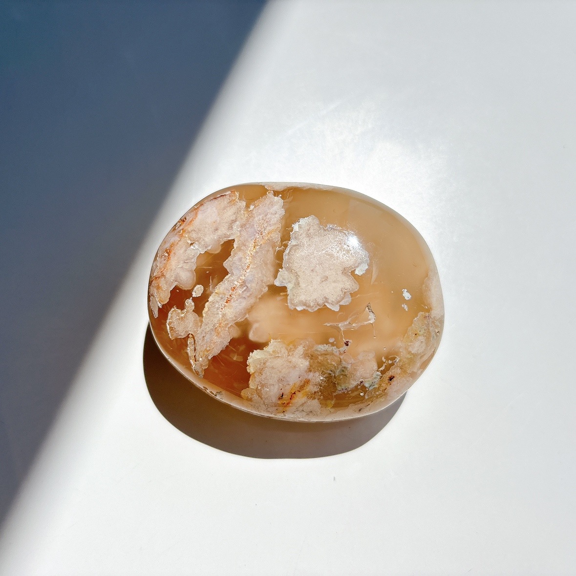 さくらアゲート にぎり石 | パームストーン（にぎり石