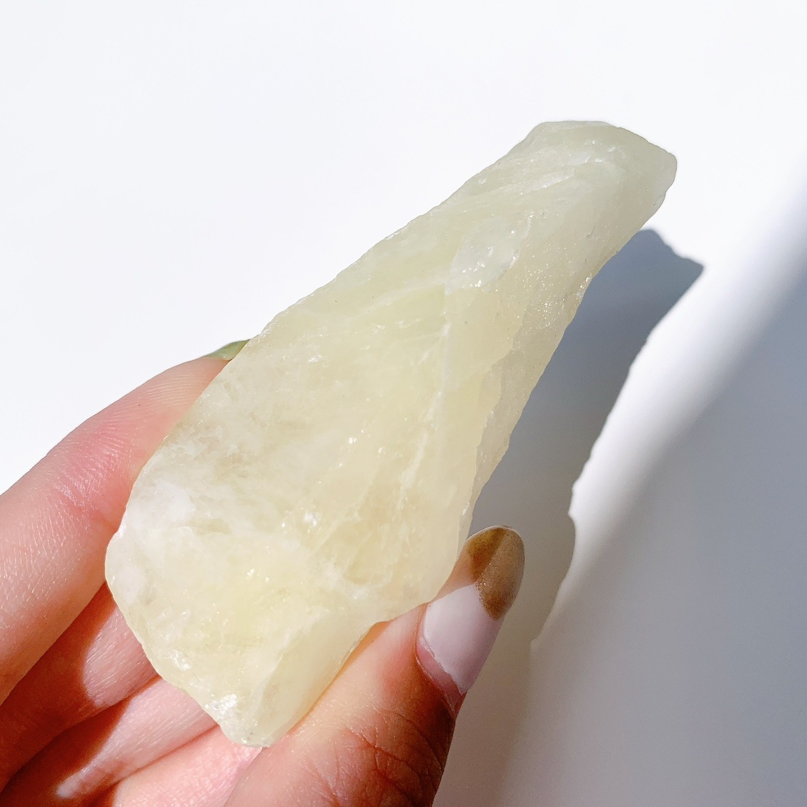 レモンクォーツ（サルファ入り水晶）原石