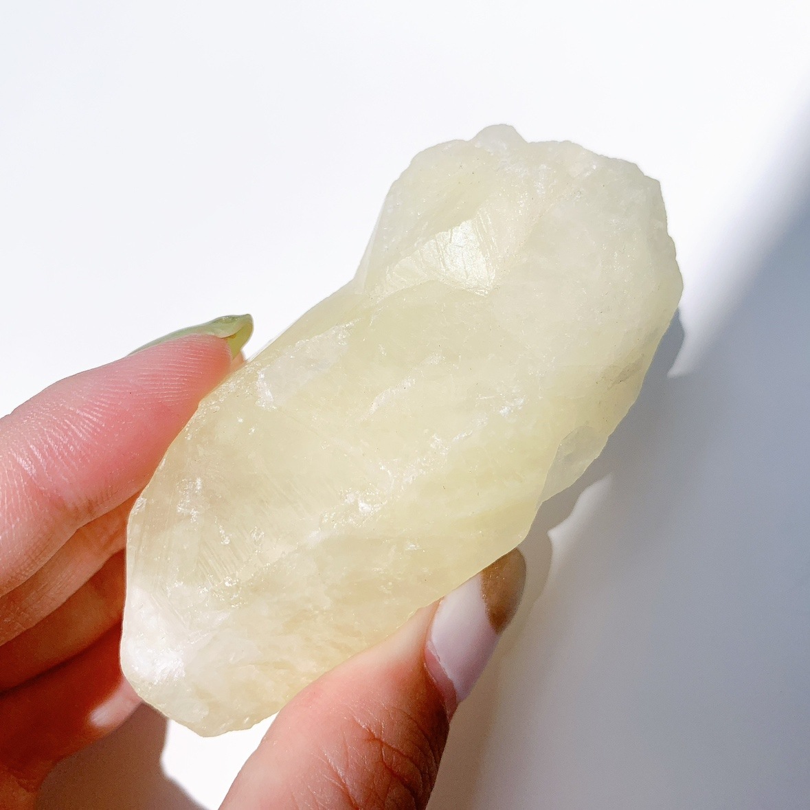 レモンクォーツ（サルファ入り水晶）原石