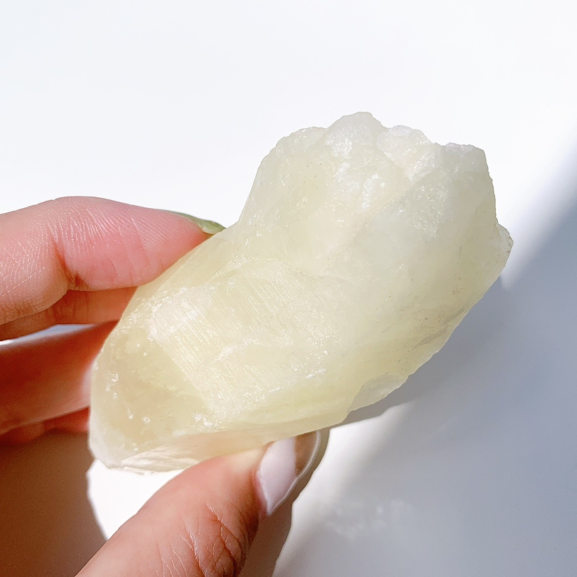 レモンクォーツ（サルファ入り水晶）原石