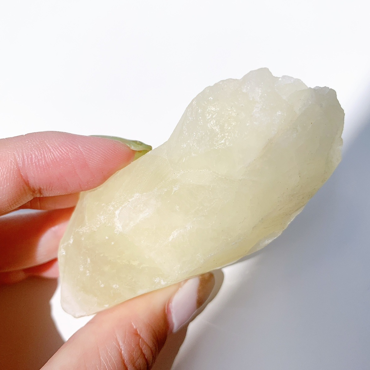 レモンクォーツ（サルファ入り水晶）原石