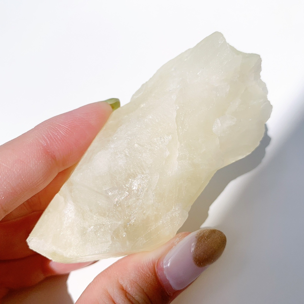 レモンクォーツ（サルファ入り水晶）原石
