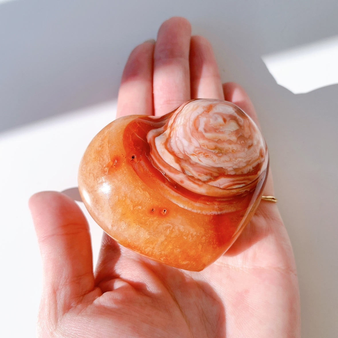 カーネリアン ハート型