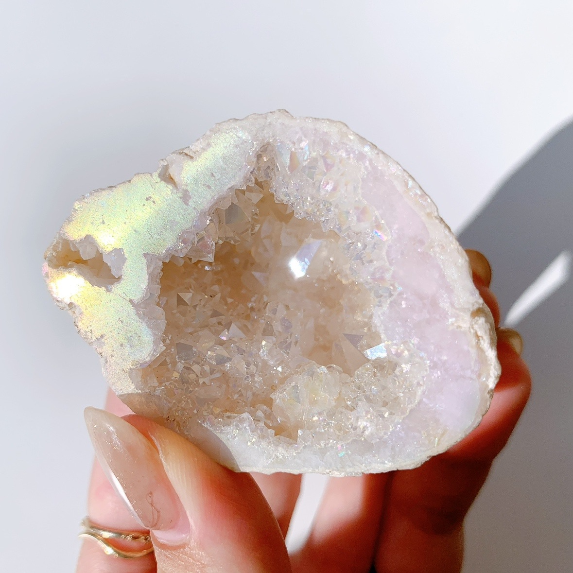 オーロラアゲート ジオード