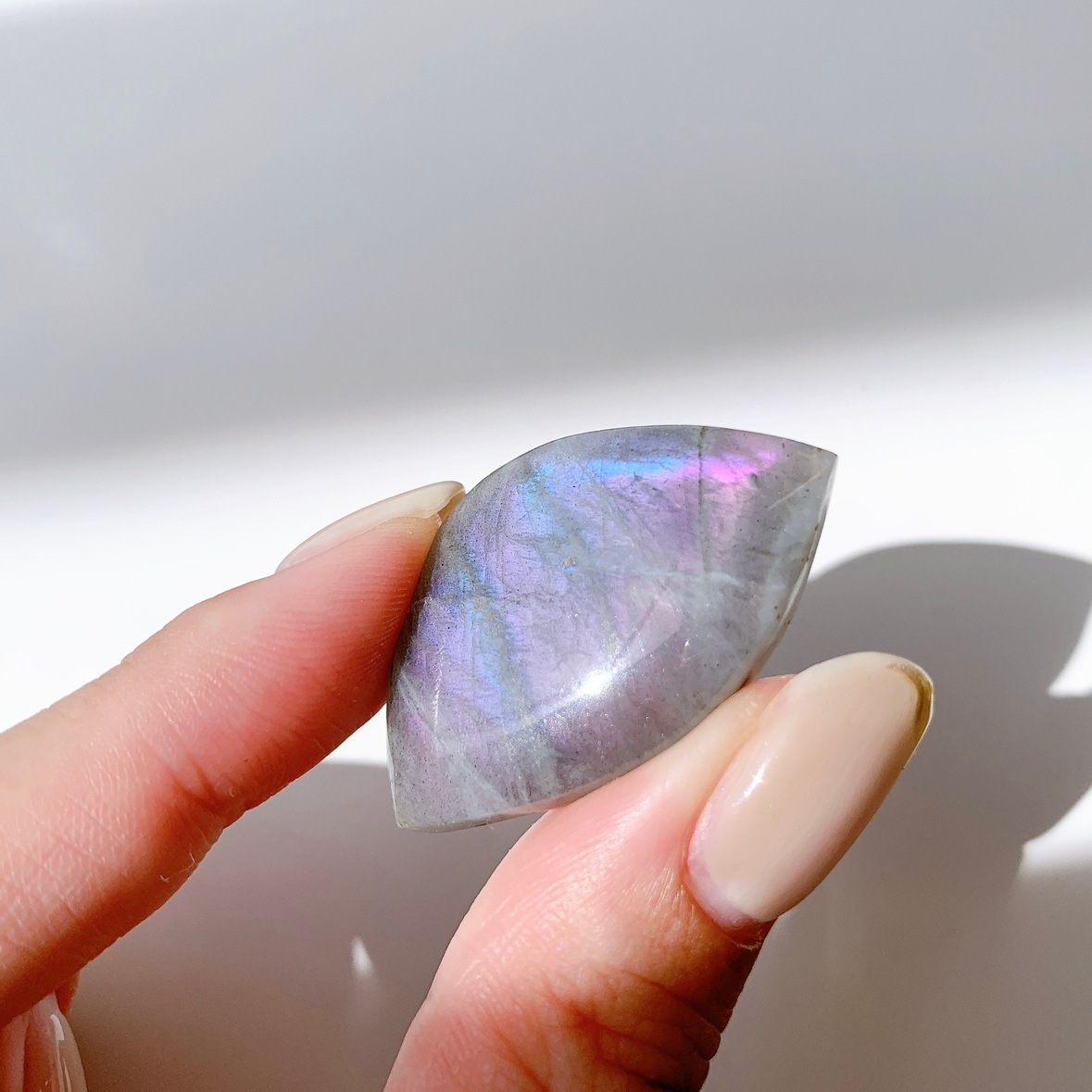 ピンクラブラドライト ポリッシュ