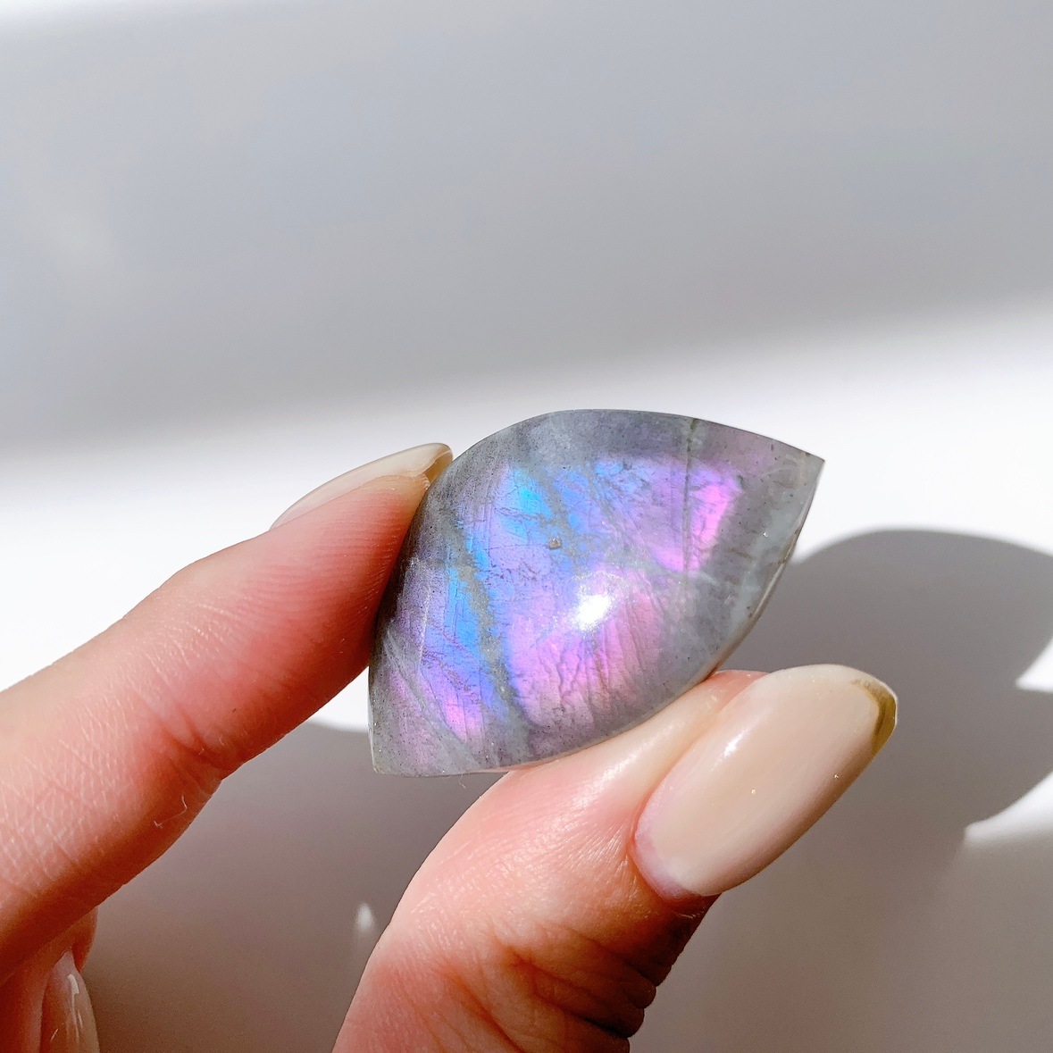 ピンクラブラドライト ポリッシュ