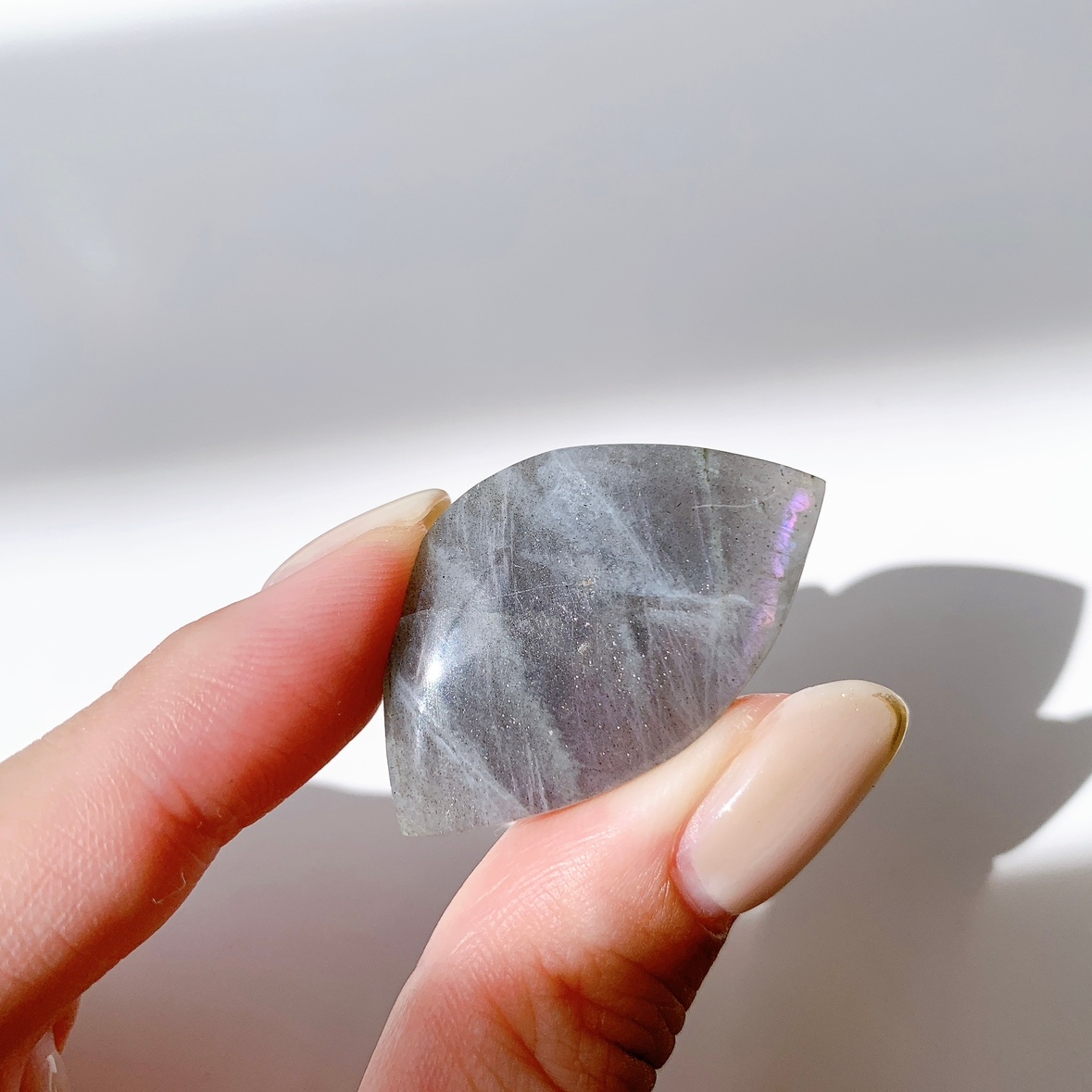 ピンクラブラドライト ポリッシュ