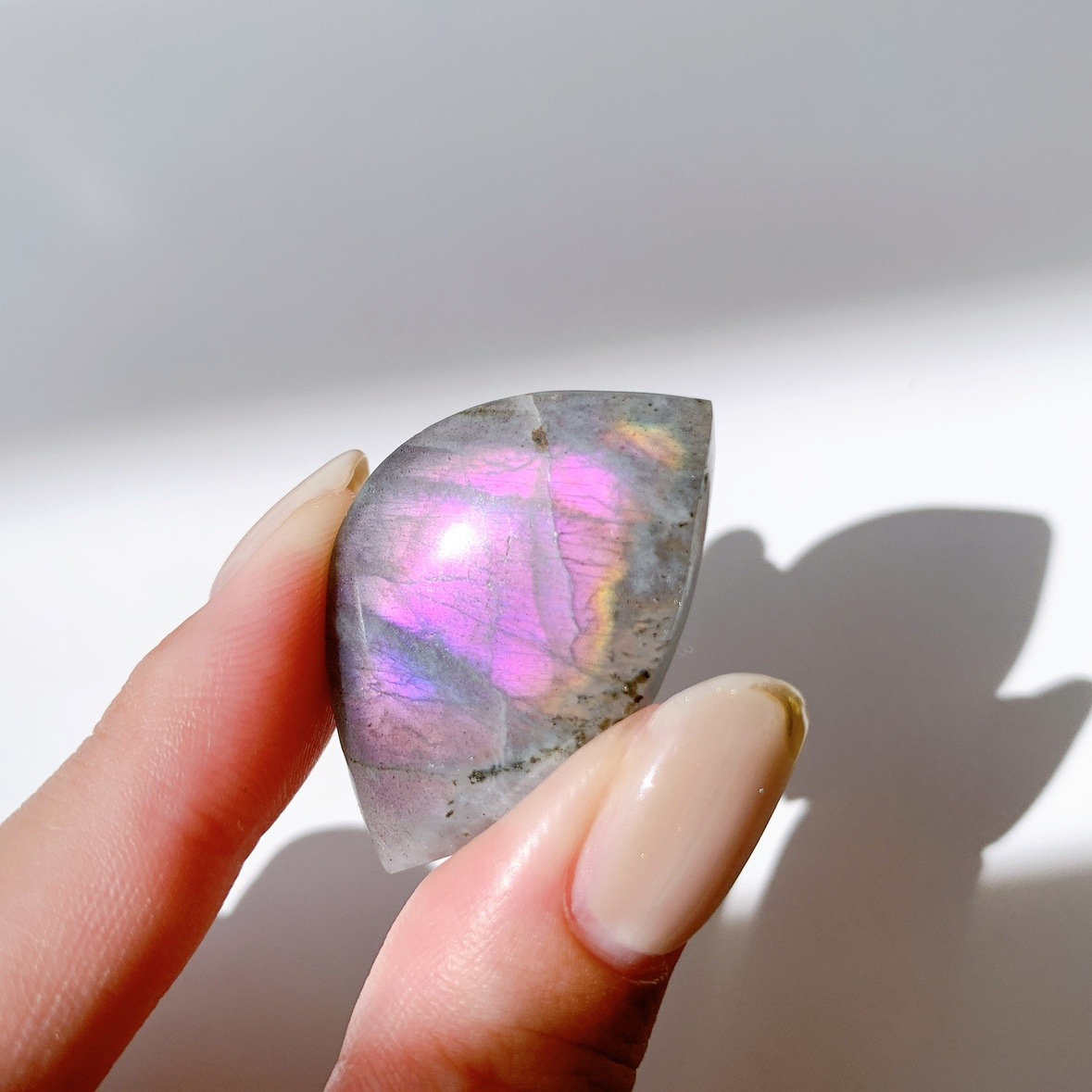 ピンクラブラドライト ポリッシュ