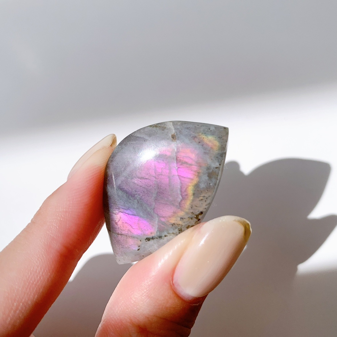 ピンクラブラドライト ポリッシュ