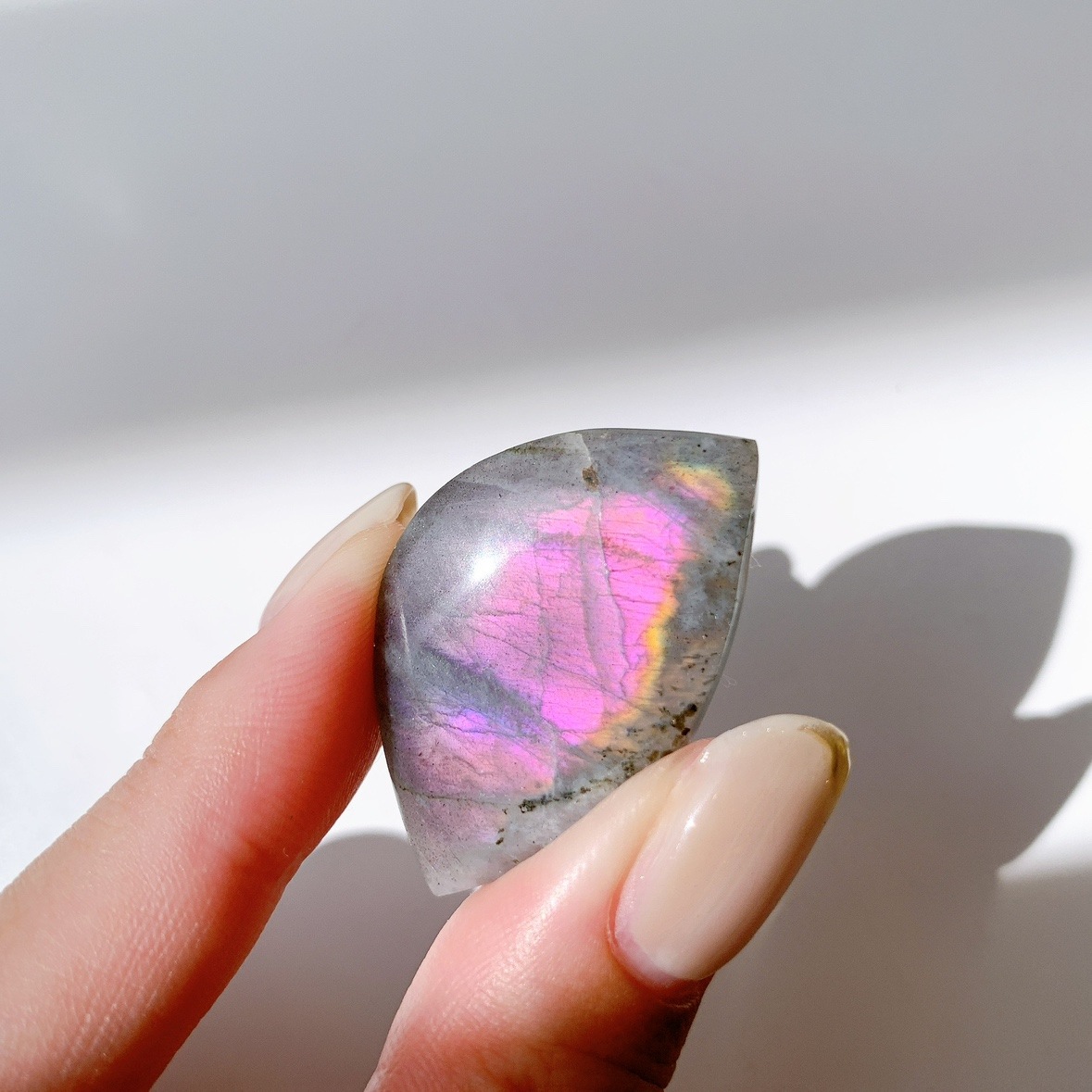 ピンクラブラドライト ポリッシュ