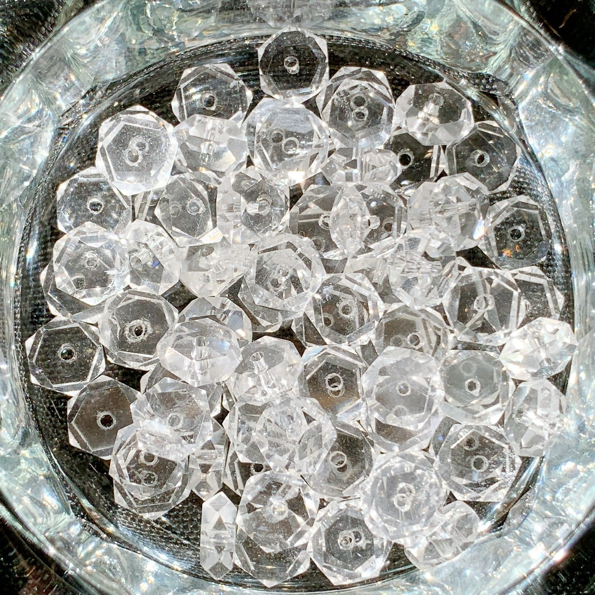 [338B]水晶 20面カット(3A・8〜9mm)