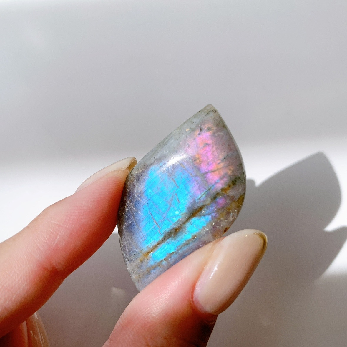 ピンクラブラドライト ポリッシュ