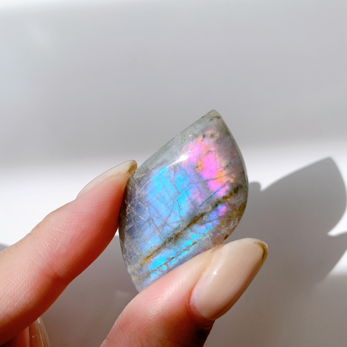 ピンクラブラドライト ポリッシュ