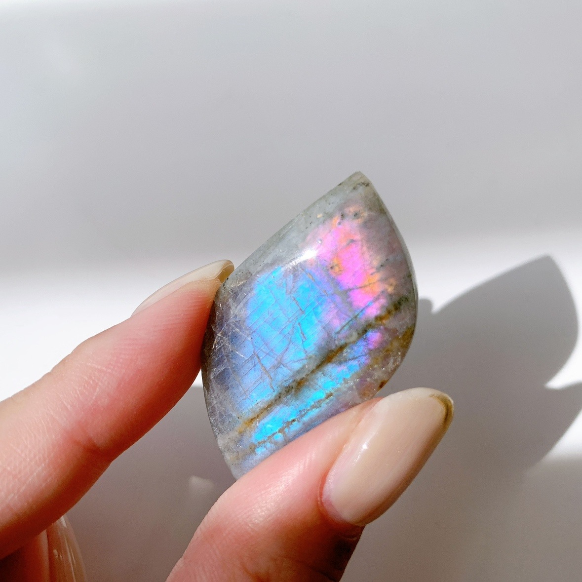 ピンクラブラドライト ポリッシュ