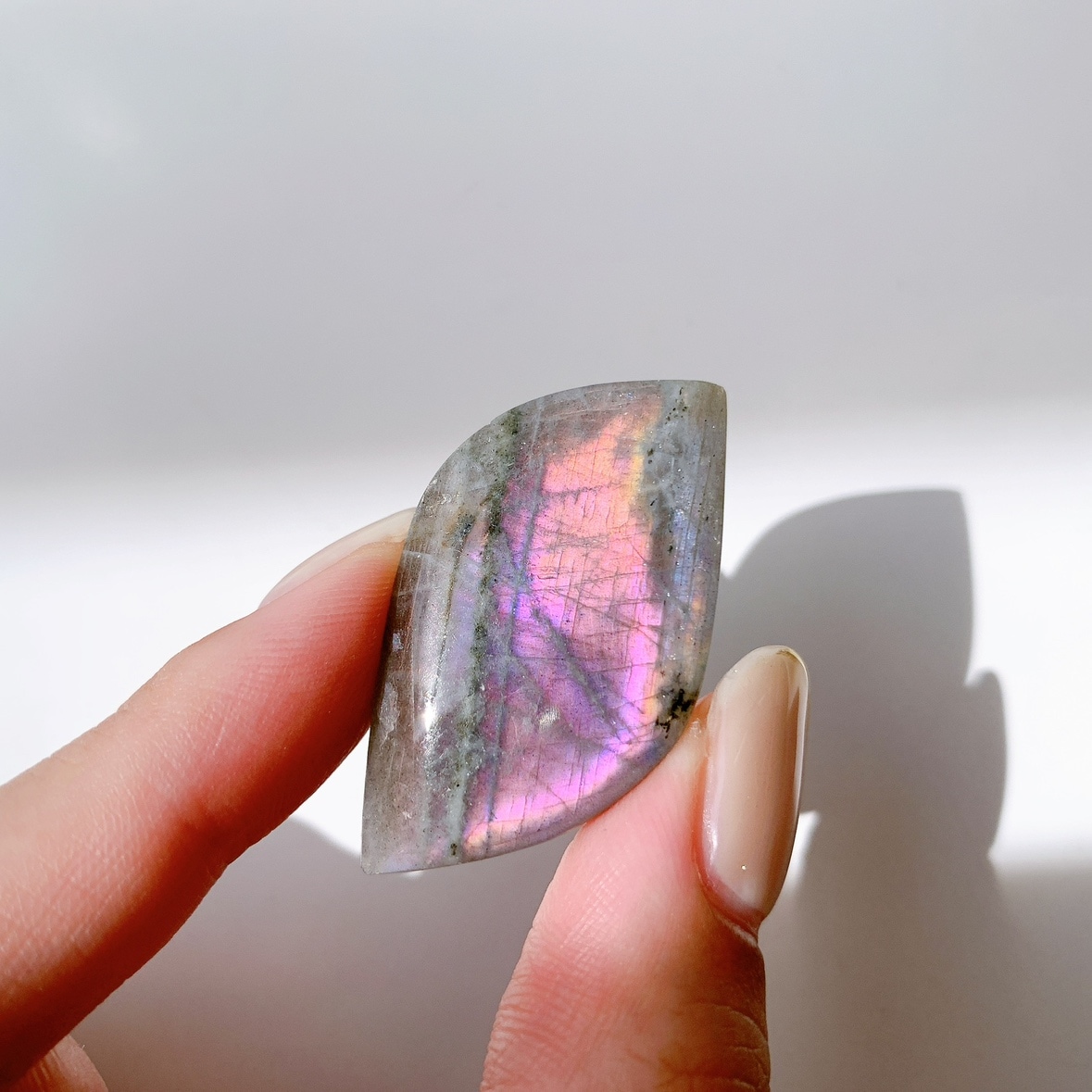 ピンクラブラドライト ポリッシュ