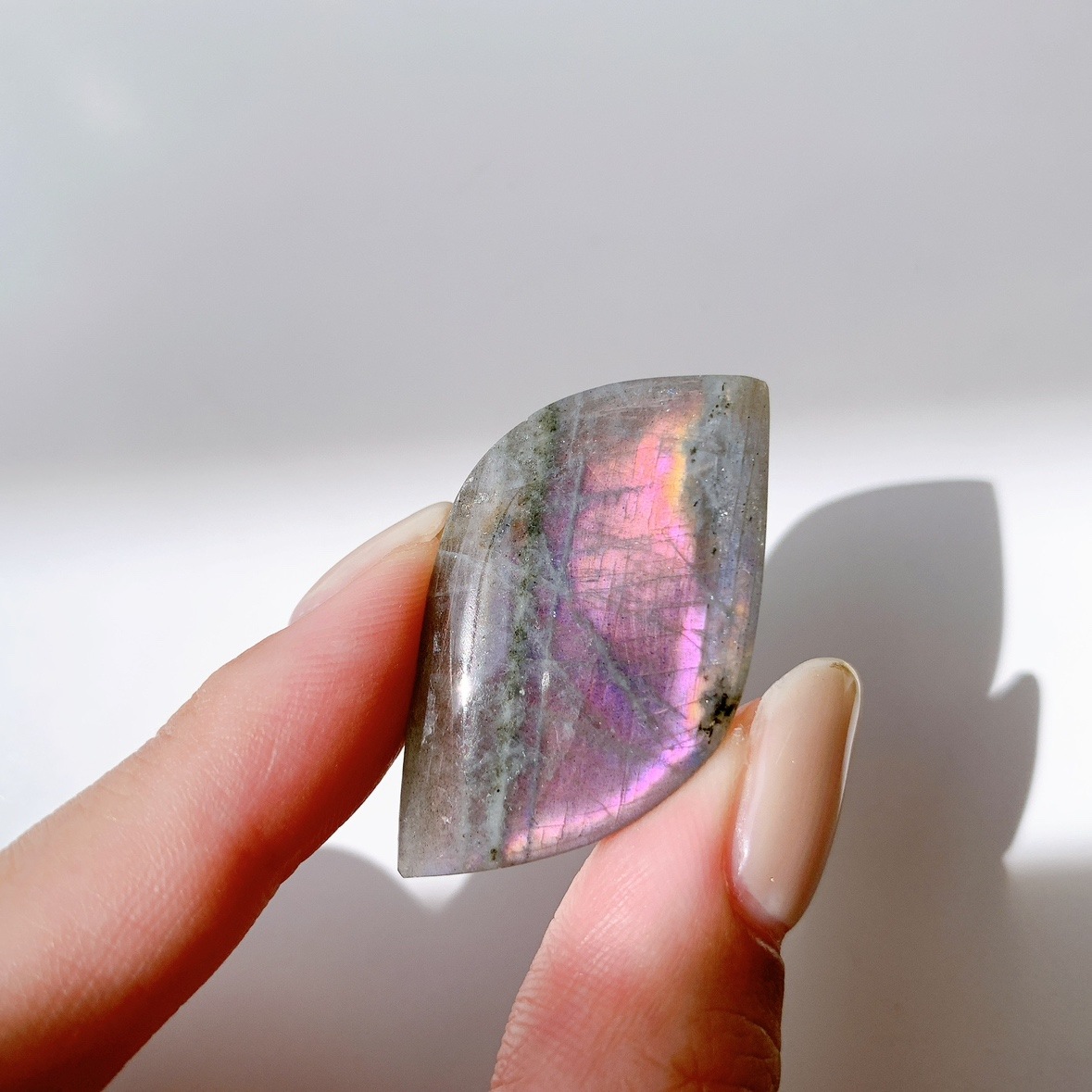 ピンクラブラドライト ポリッシュ