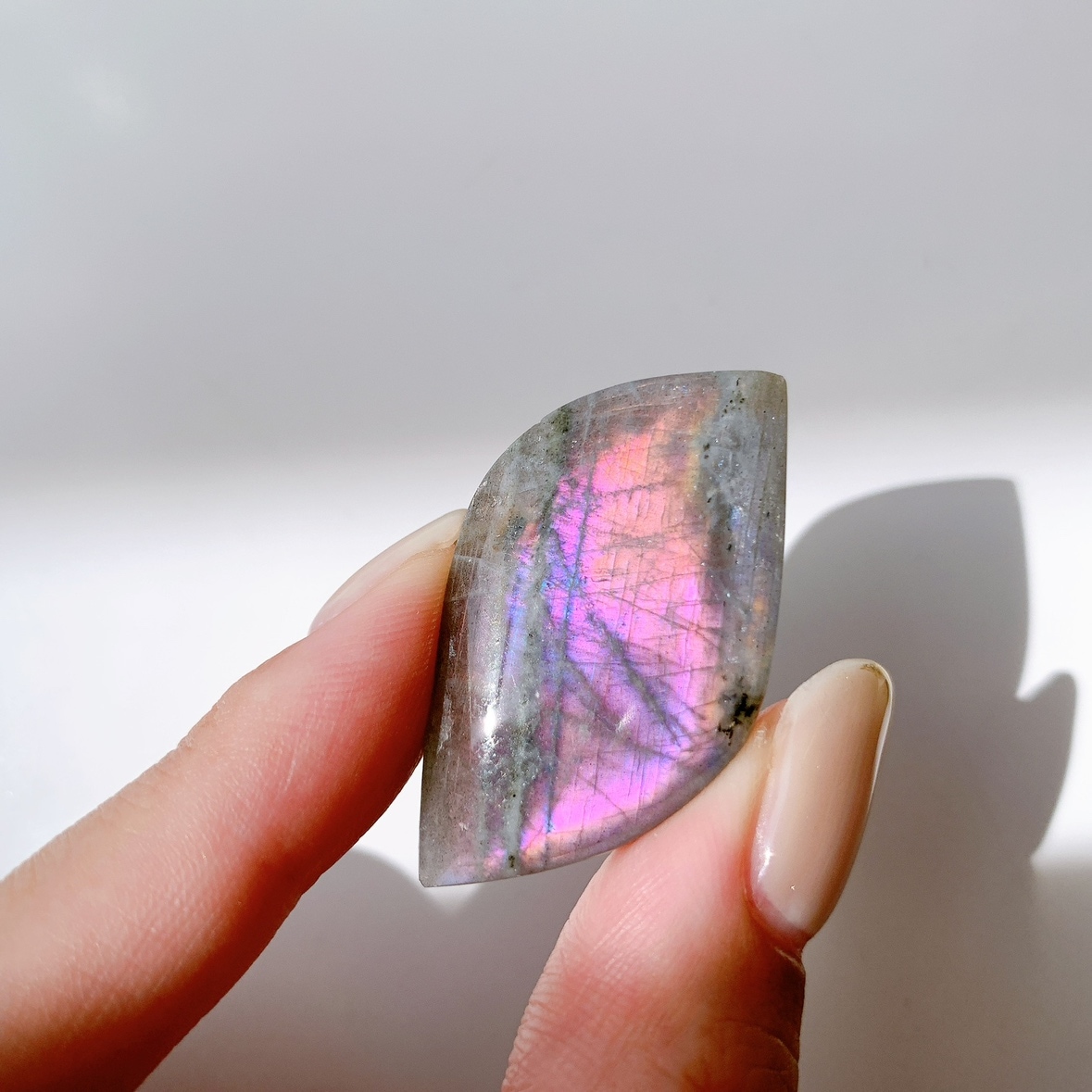 ピンクラブラドライト ポリッシュ