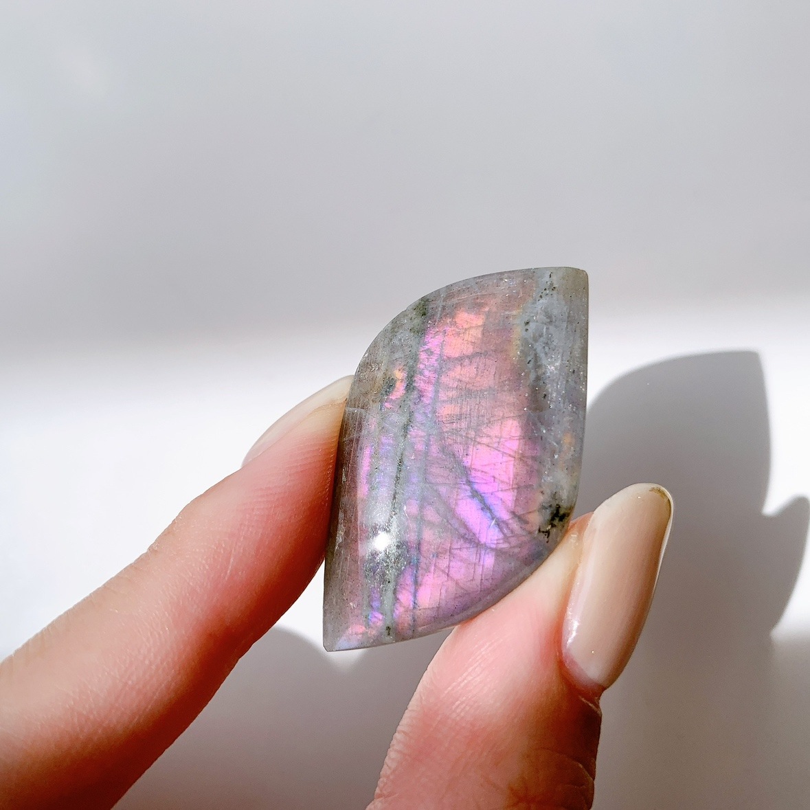 ピンクラブラドライト ポリッシュ