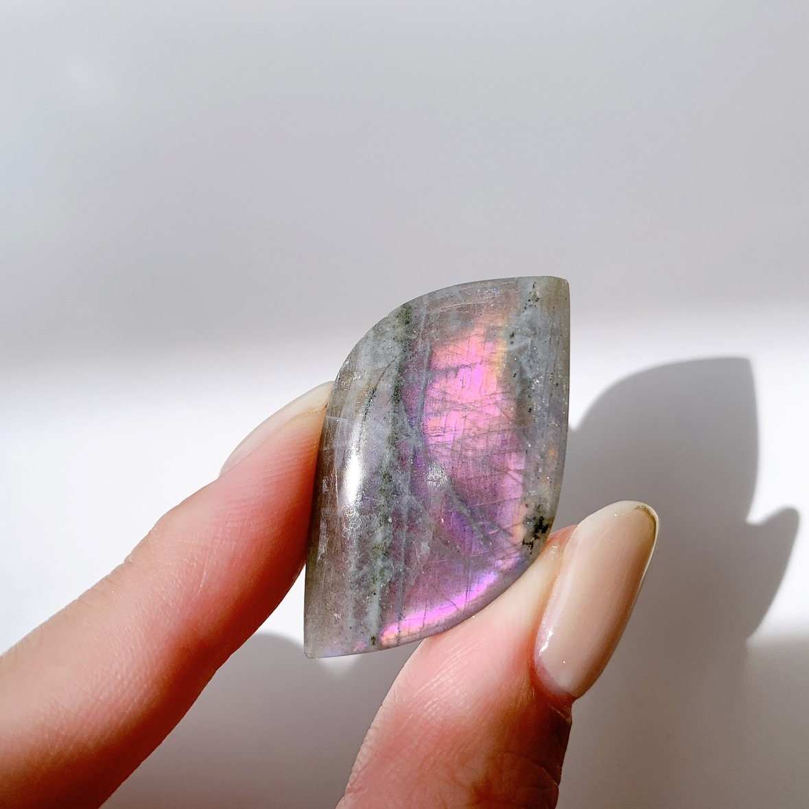 ピンクラブラドライト ポリッシュ