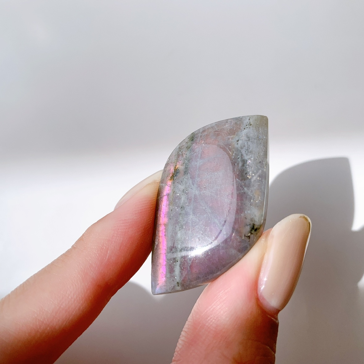 ピンクラブラドライト ポリッシュ