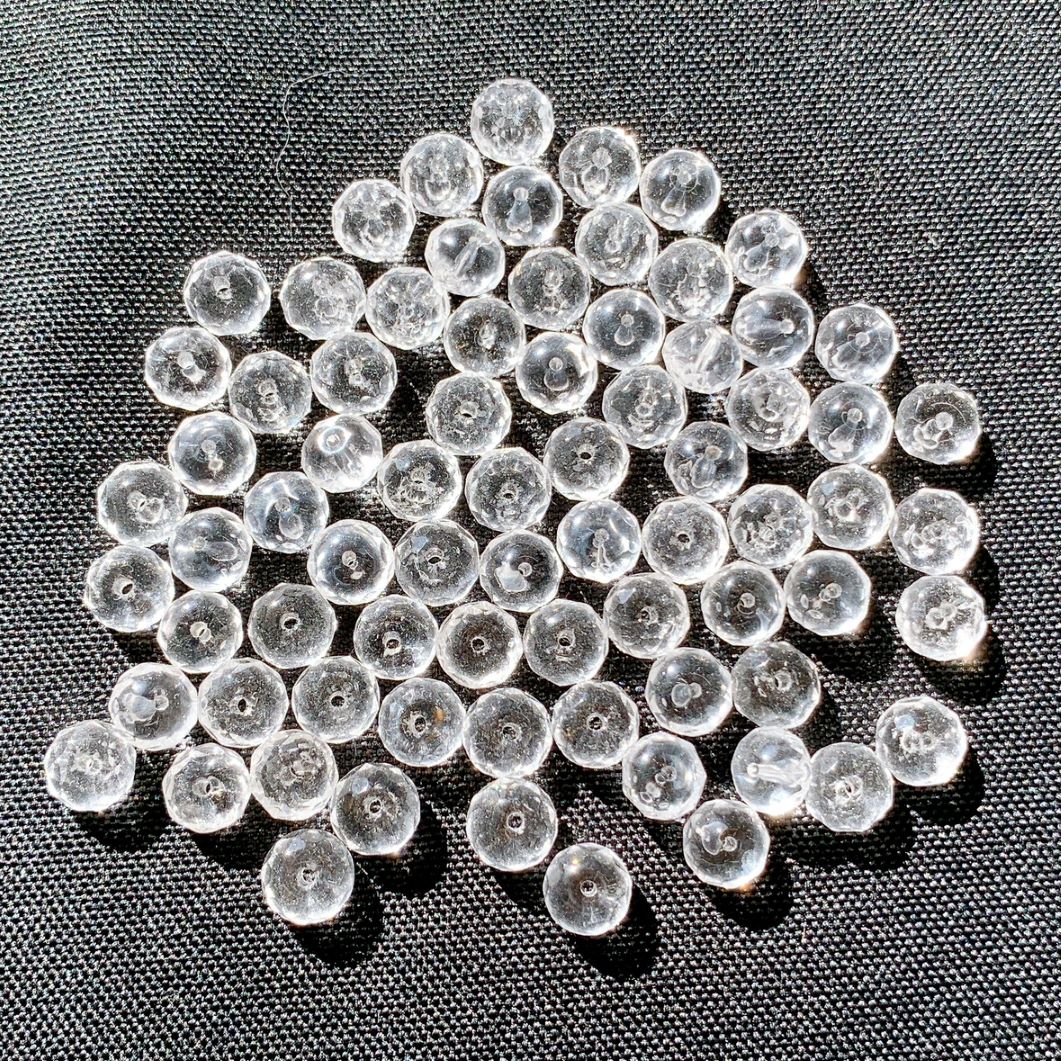 [337B]水晶 ボタンカット(3A・4〜5×8mm)