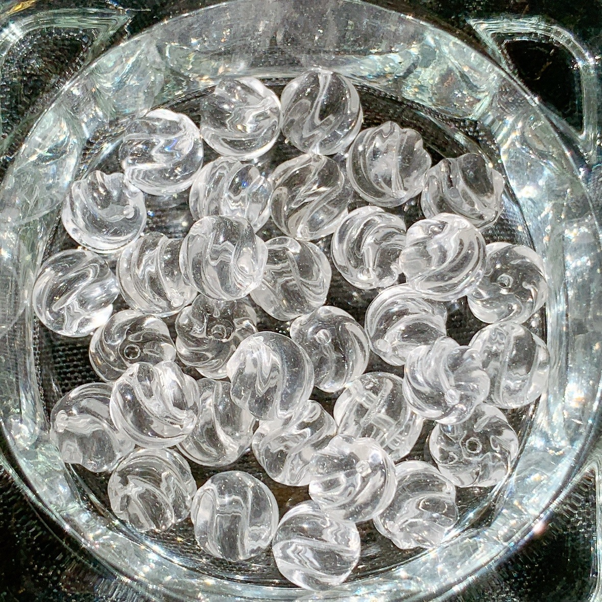 [339B]水晶 ねじり(10mm)