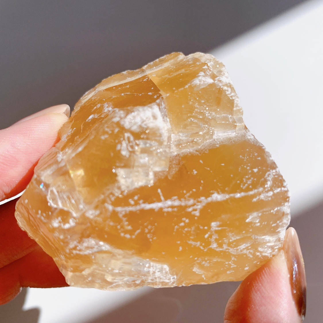 ハニーカルサイト原石ブロック | 原石 | Crystals by Purely