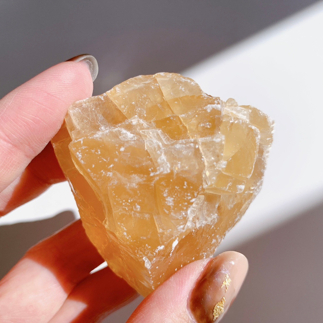 ハニーカルサイト原石ブロック | 原石 | Crystals by Purely