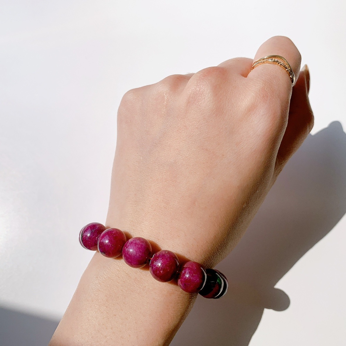 ルビーインゾイサイト ブレスレット