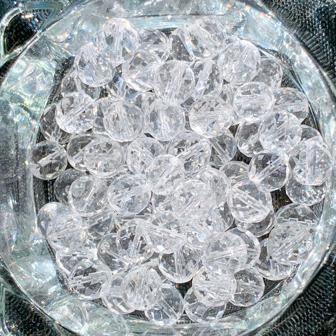 342B]水晶 64面ミラーボールカット(8mm) | ビーズ | Crystals by Purely