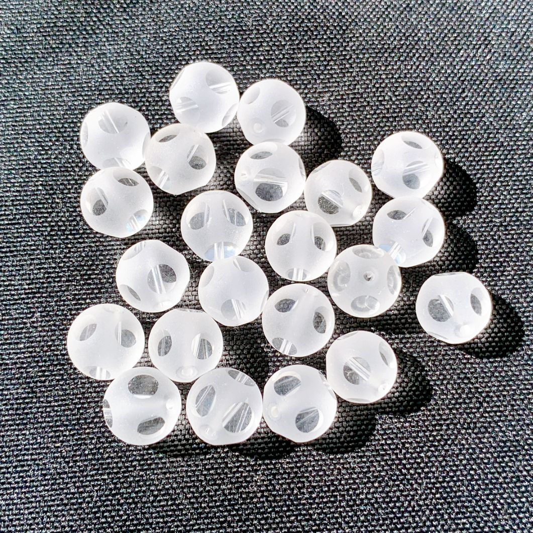 [344B]水晶 水玉彫刻(10mm)