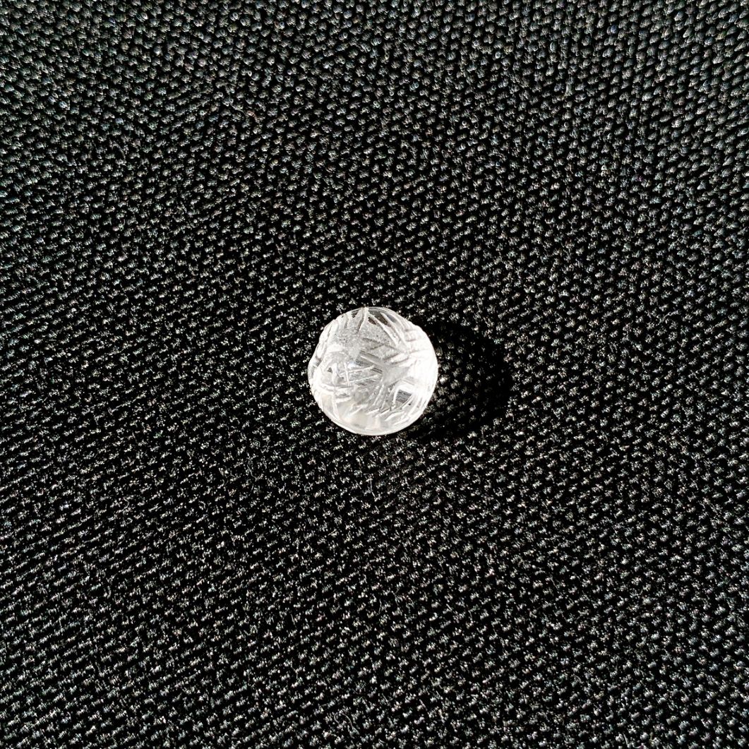 [347B]水晶 白龍彫刻(8mm)