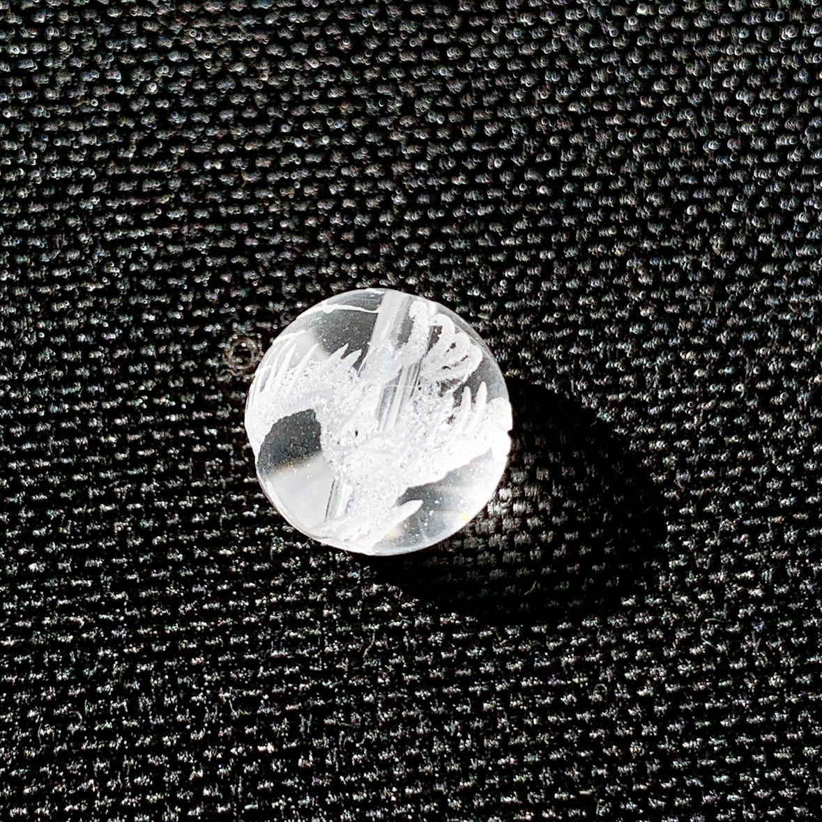 [348B]水晶 白龍彫刻(10mm)