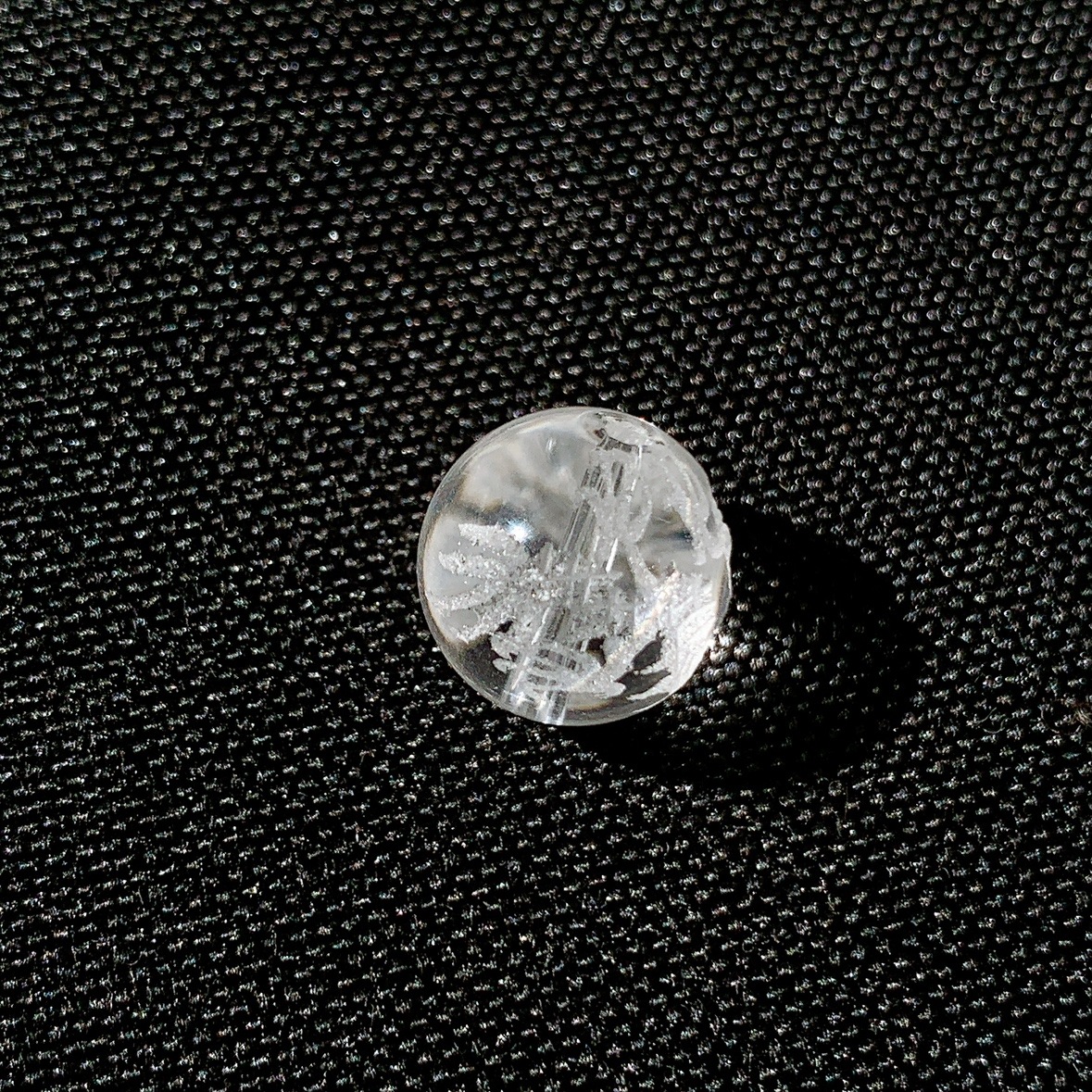 [349B]水晶 白龍彫刻(12mm)