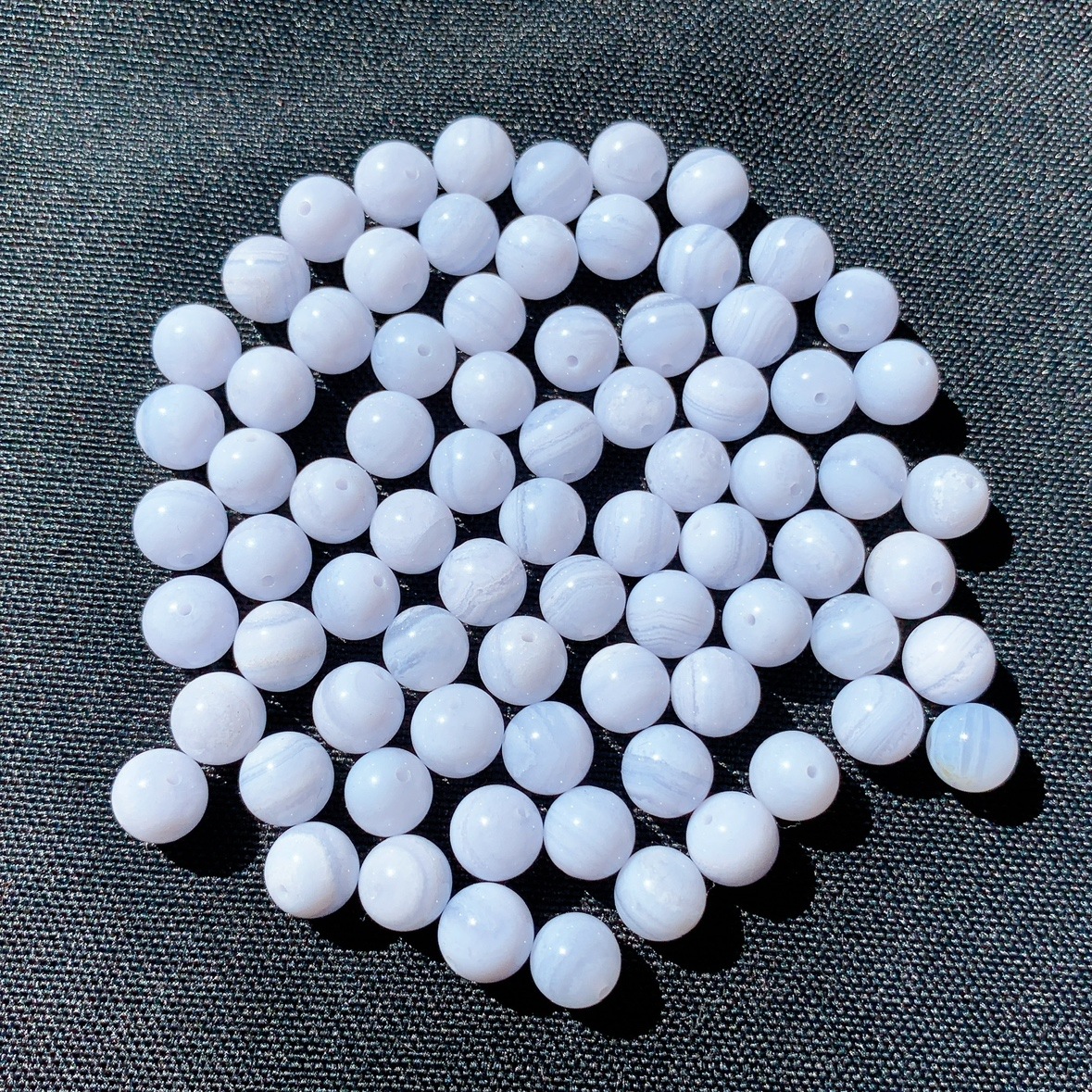 [487B]ブルーレースアゲート (2A・8mm)