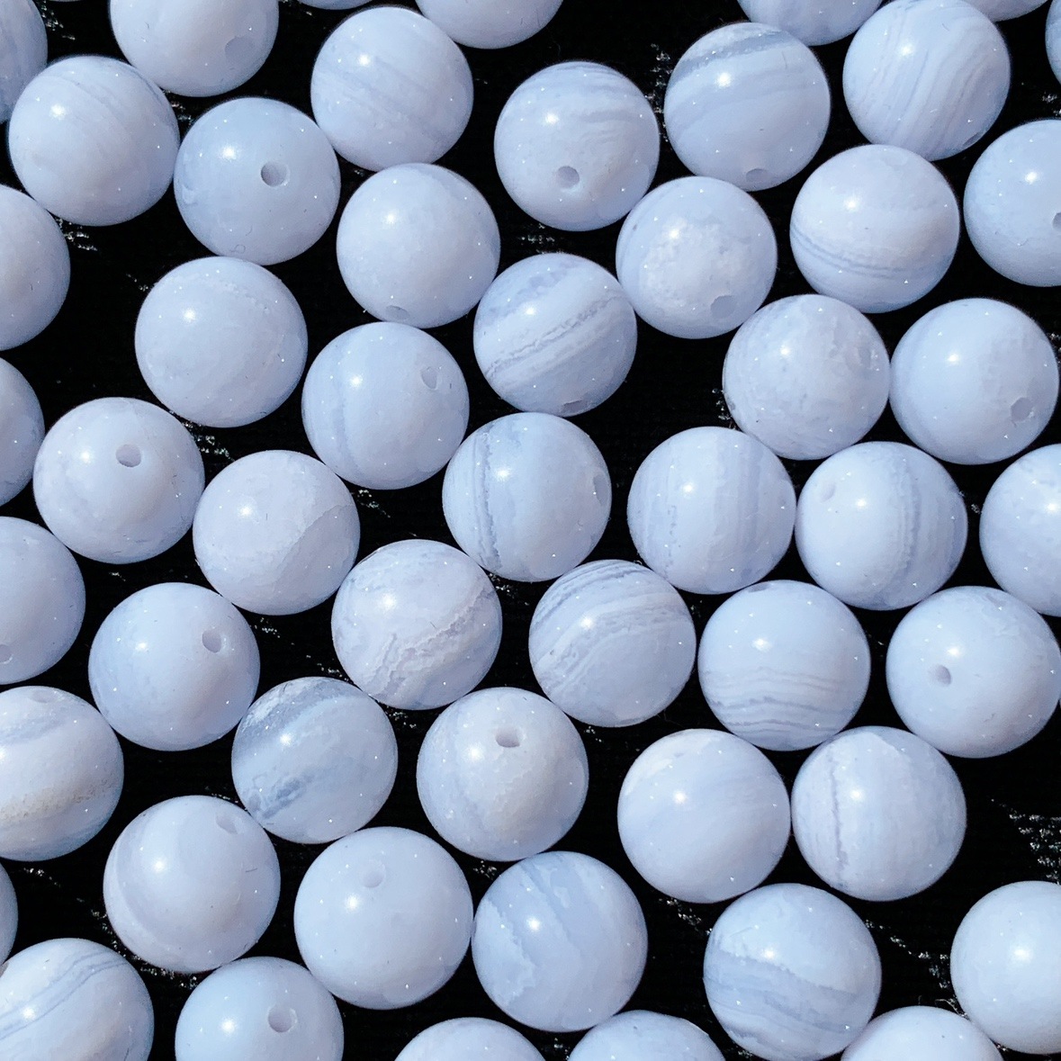 [487B]ブルーレースアゲート (2A・8mm)