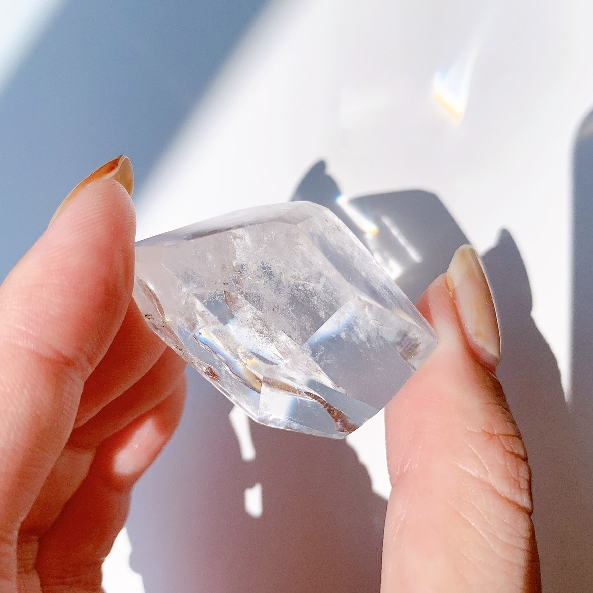 レインボー水晶 ラフカットポリッシュ