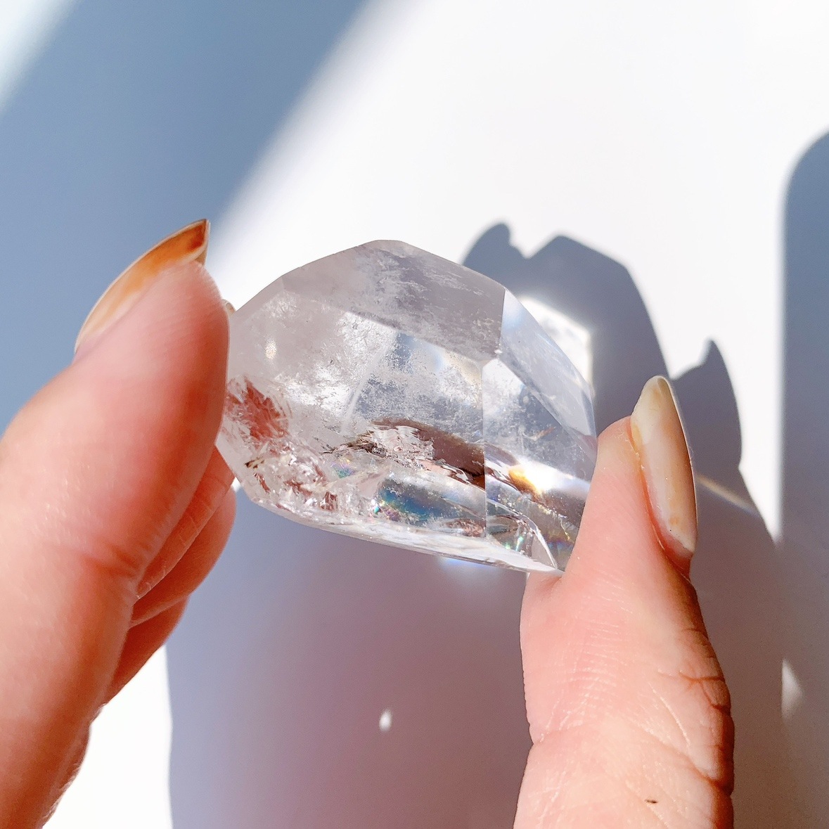 レインボー水晶 ラフカットポリッシュ
