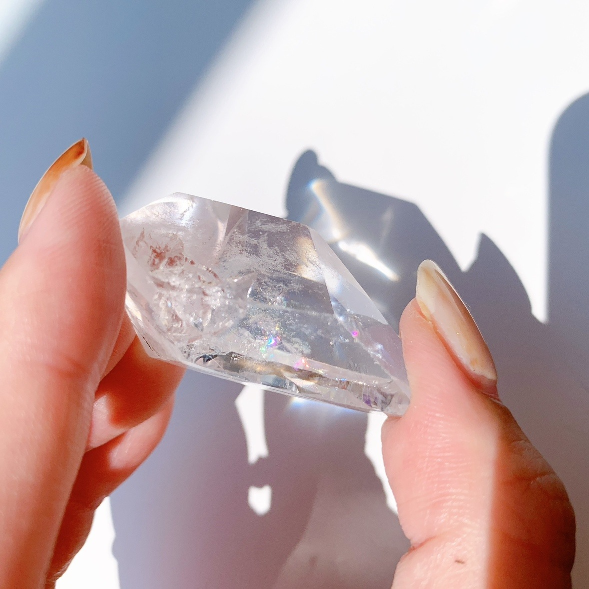 レインボー水晶 ラフカットポリッシュ