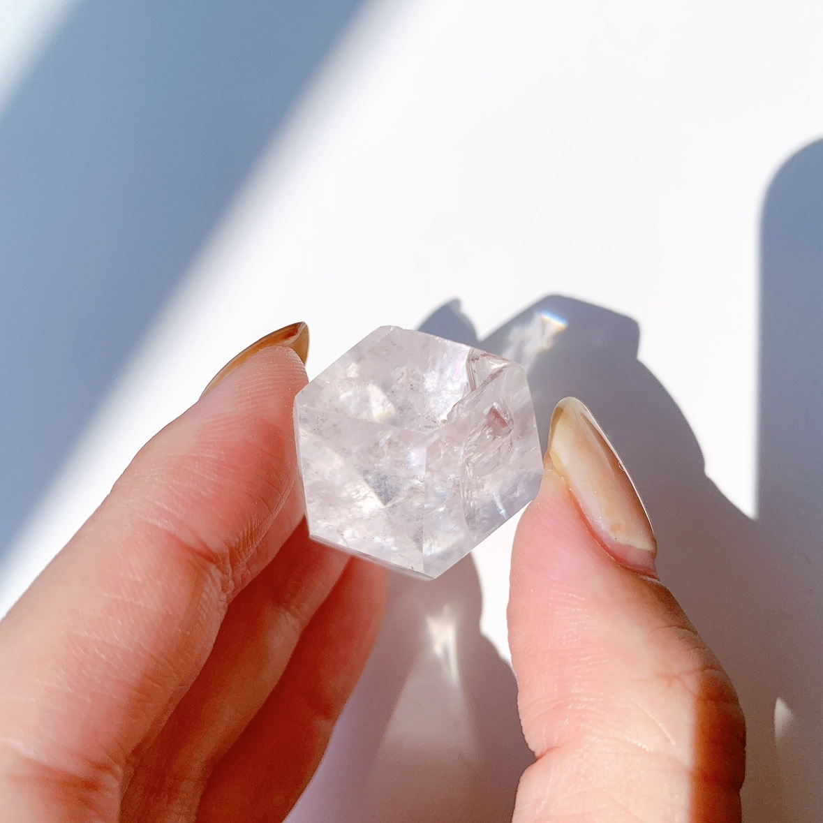 レインボー水晶 ラフカットポリッシュ