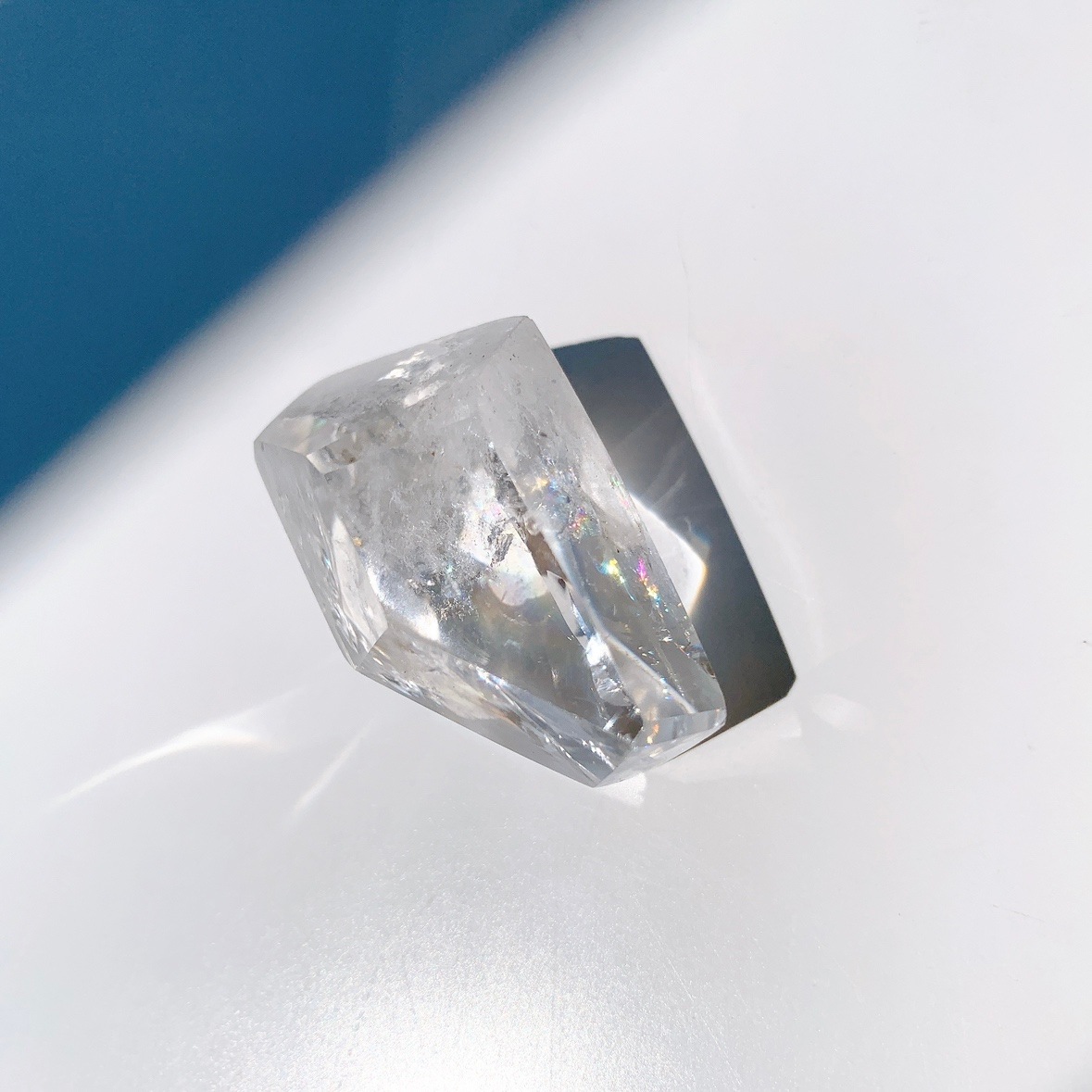 レインボー水晶 ラフカットポリッシュ