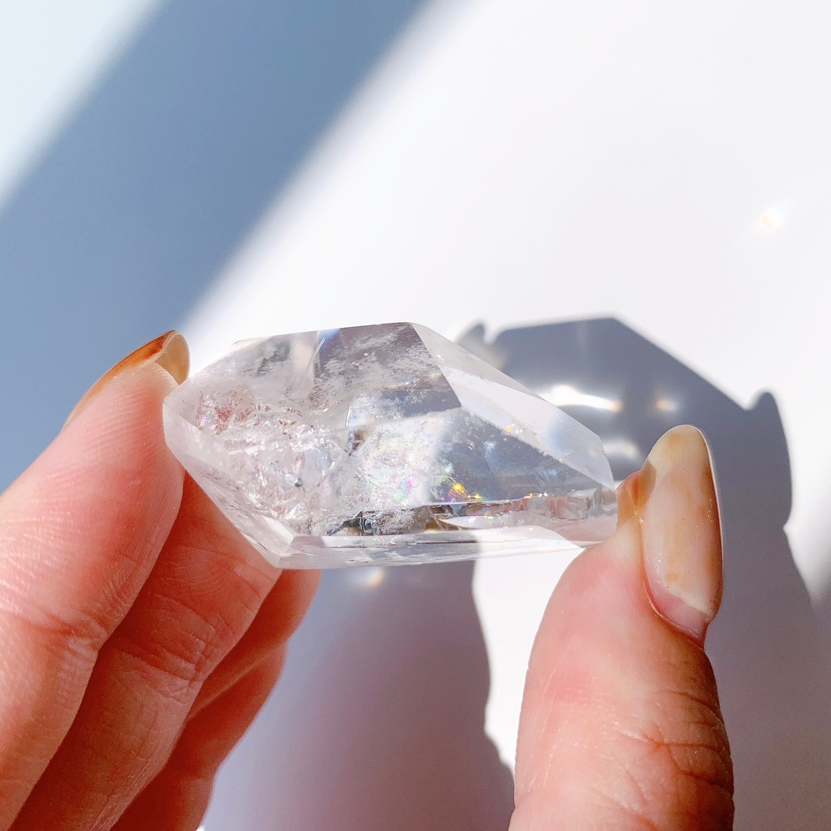 レインボー水晶 ラフカットポリッシュ