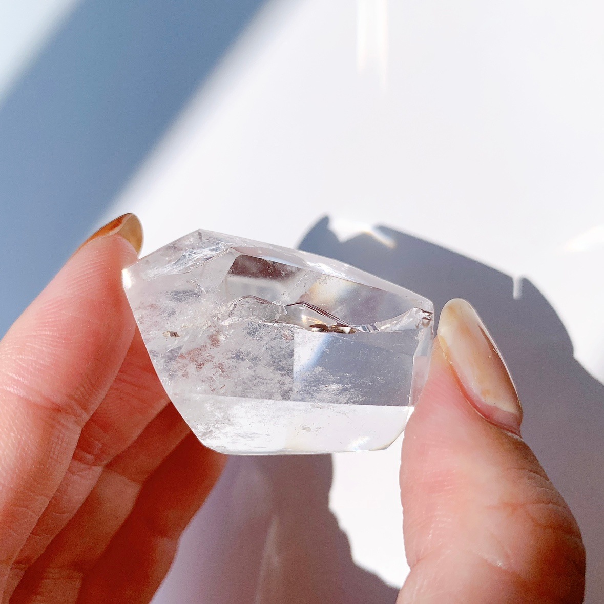 レインボー水晶 ラフカットポリッシュ