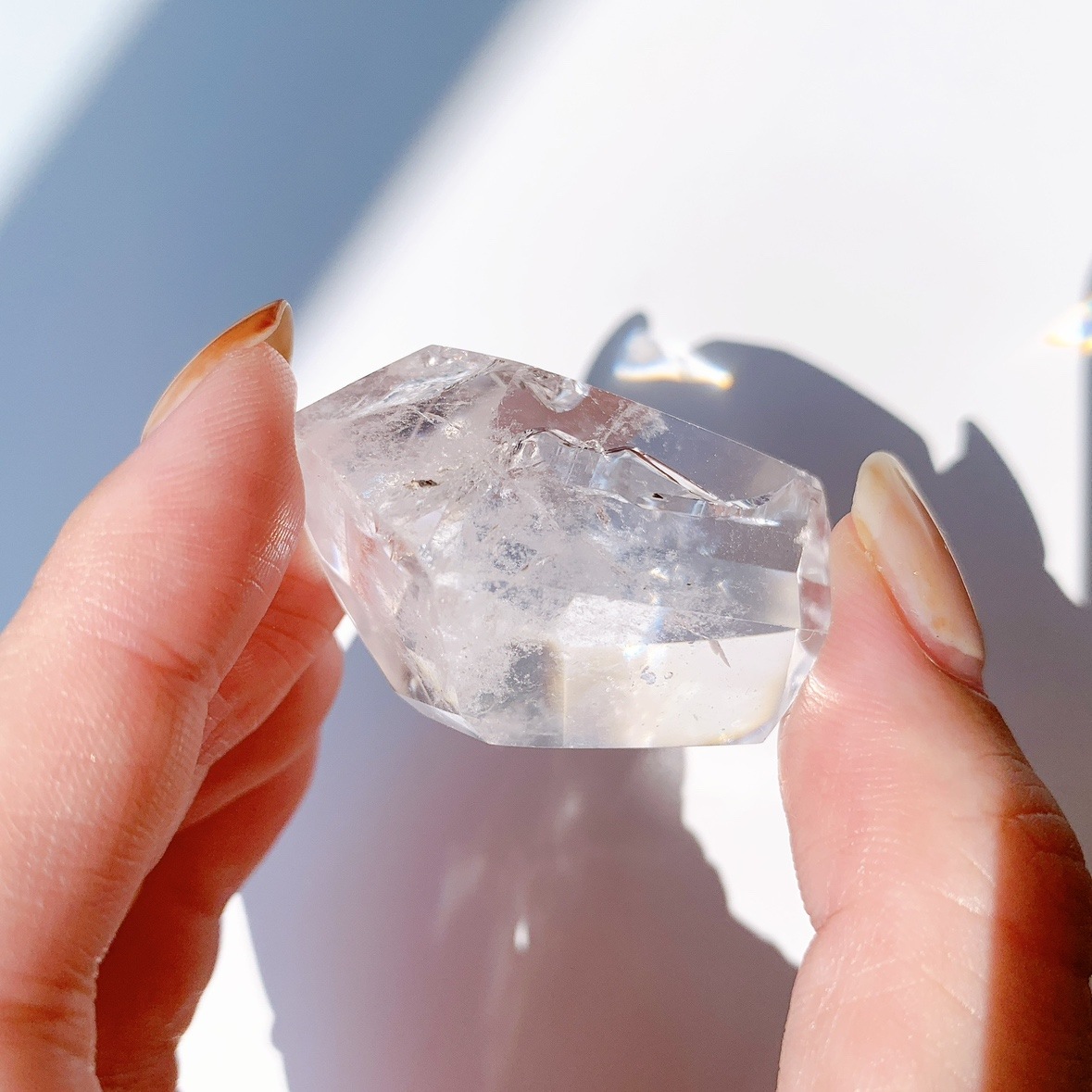 レインボー水晶 ラフカットポリッシュ