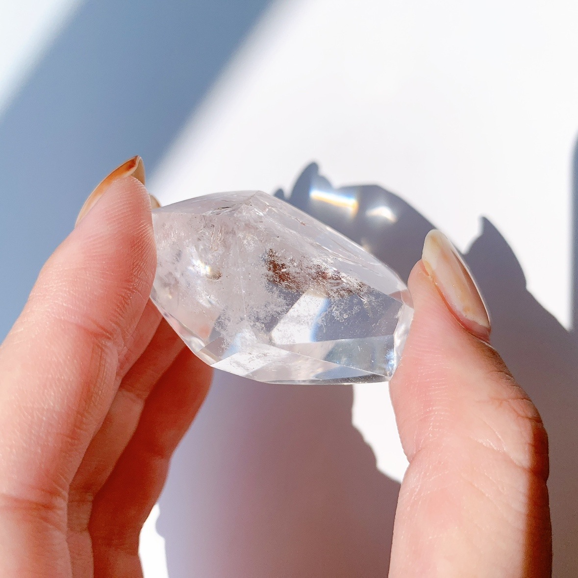 レインボー水晶 ラフカットポリッシュ