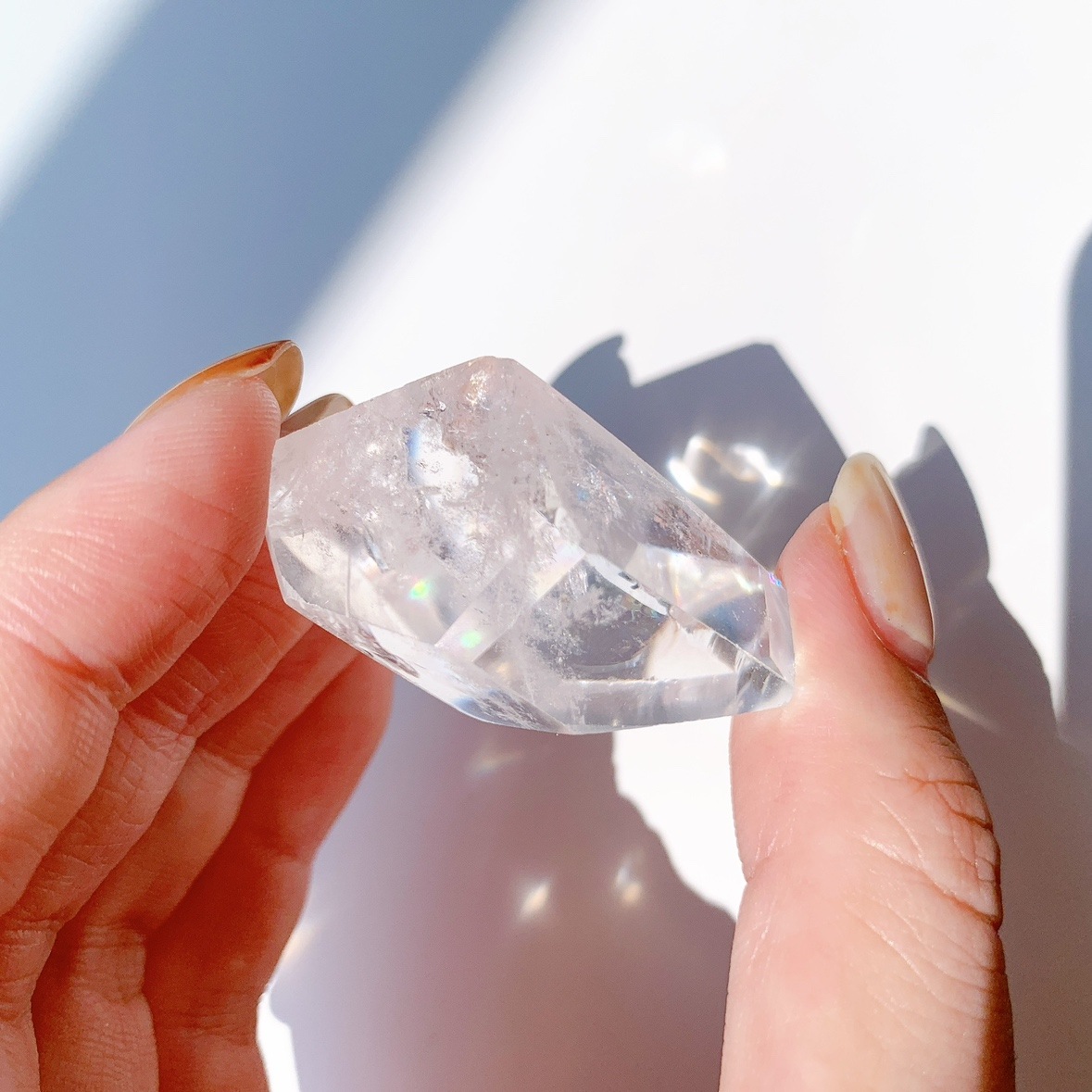 レインボー水晶 ラフカットポリッシュ
