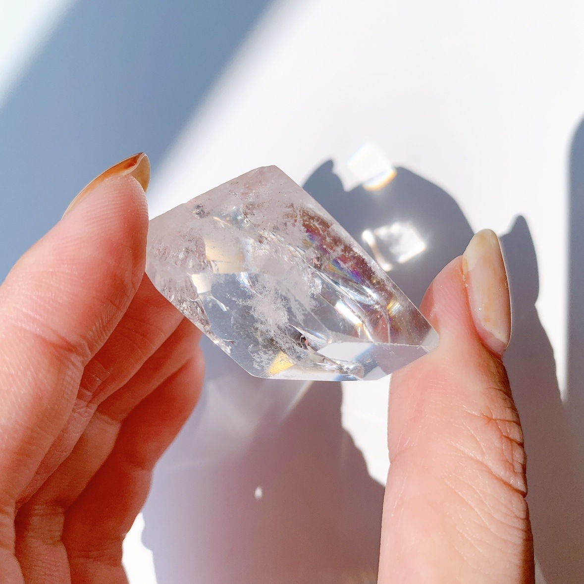 レインボー水晶 ラフカットポリッシュ